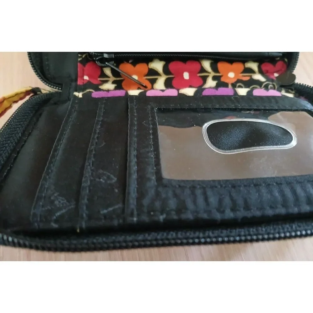Vera Bradley Wristlet Carry it All Wallet Cell Phone Holder ID Floral Quilted